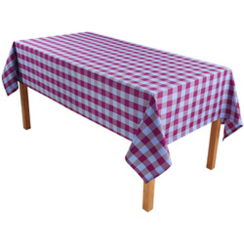 High Quality Beautiful Decor Water-proof Dust-proof Plaid Polyester Table Runner For Kitchen Outside Party