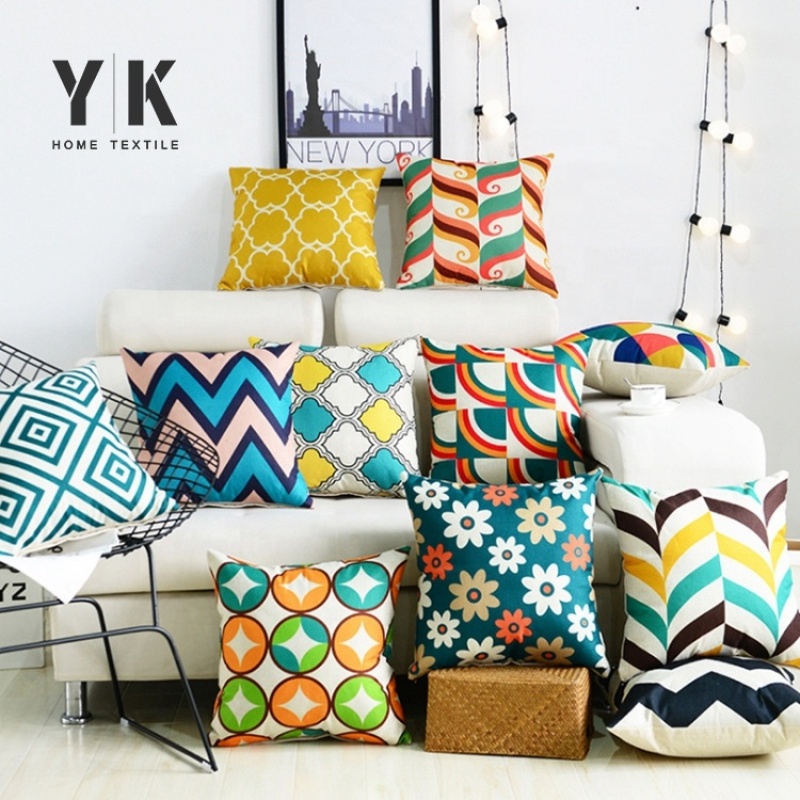 customized design home sofa decor office seat woven cushions for home decor