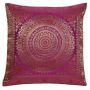 Cushion Cover Brocade Mandala Pillow Covers Indian Silk Decor Square 16x16 Sofa,Bolster Cushion Cover Custom/