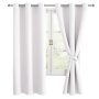High quality luxury blackout curtains 3 piece blackout curtains living room curtains blackout pure white for bedroom