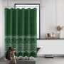 Bohohia Waffle Printed Shower Curtain , Custom Shower Curtains With Tassel$