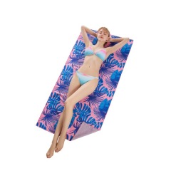 Custom Microfiber Beach Towel, Bright Color Print Sand Free Beach Towel#