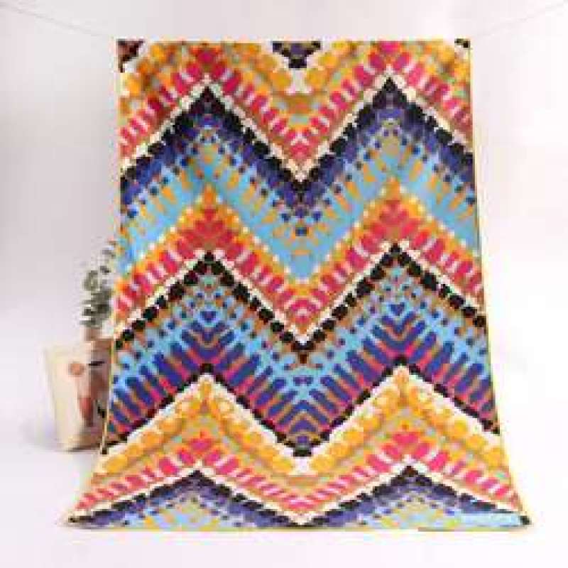 Custom Microfiber Beach Towel, Bright Color Print Sand Free Beach Towel#
