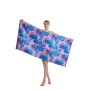 Custom Microfiber Beach Towel, Bright Color Print Sand Free Beach Towel#