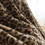 Wholesale Hot Selling Polyester Comfort Fleece Blanket, High Quality Velvet Flannel Khaki Leopard Print Blanket/