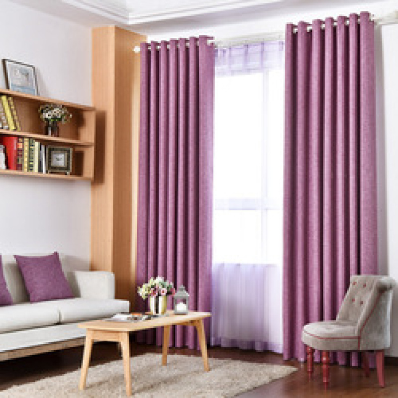 Best Selling Products soild blackout Curtains,For Home poly linen Fabric Curtain /