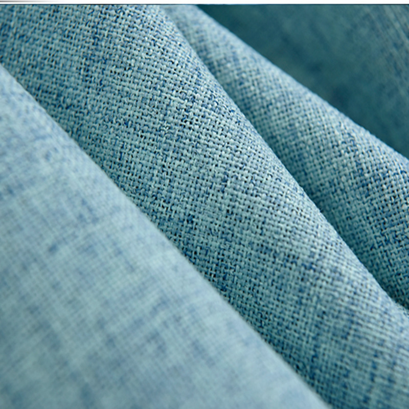 Best Selling Products soild blackout Curtains,For Home poly linen Fabric Curtain /
