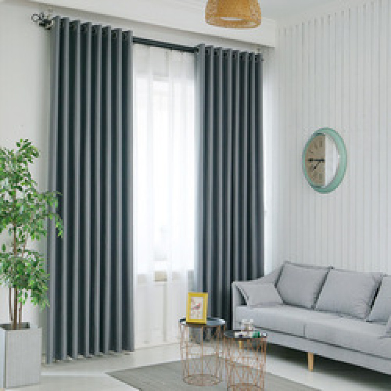 Best Selling Products soild blackout Curtains,For Home poly linen Fabric Curtain /