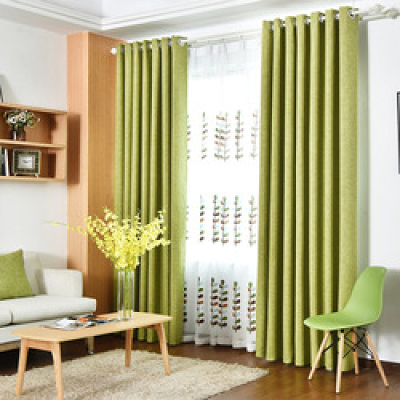 Best Selling Products soild blackout Curtains,For Home poly linen Fabric Curtain /