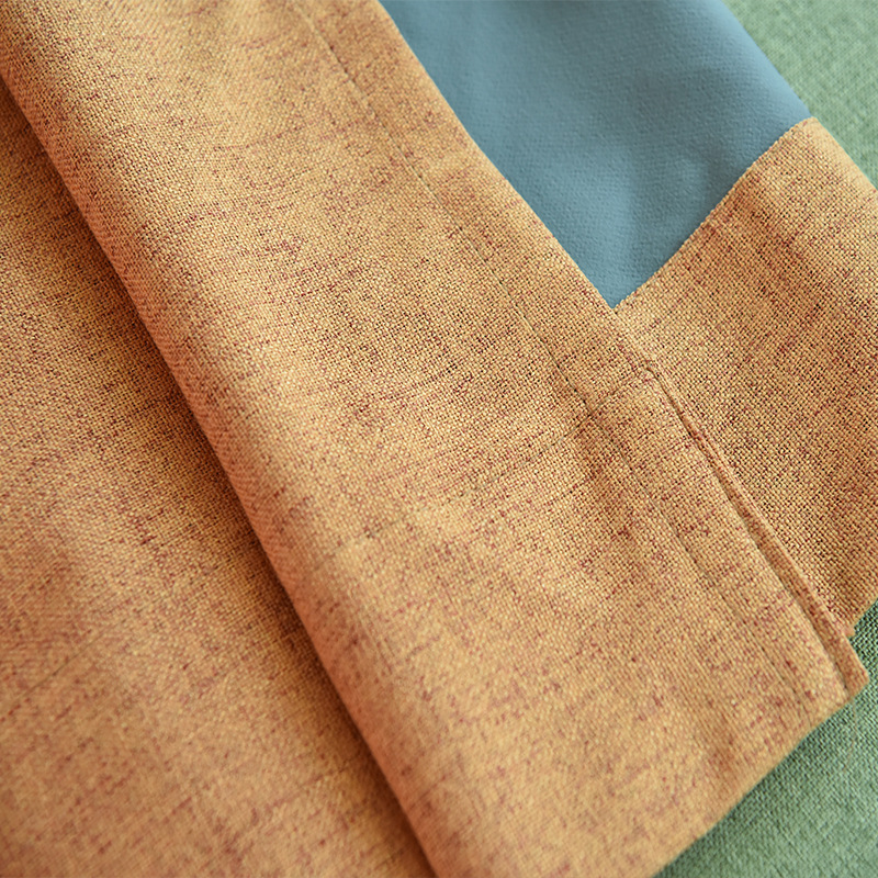 Best Selling Products soild blackout Curtains,For Home poly linen Fabric Curtain /