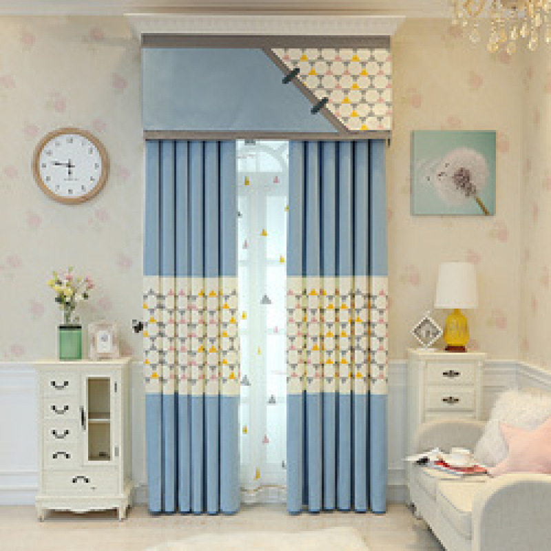 Modern 100% Polyester blackout Embroidery European Stitching Curtains