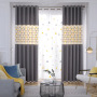 Modern 100% Polyester blackout Embroidery European Stitching Curtains