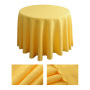 Nappe ronde jacquard en polyester pour mariage, banquet, hôtel, vente en gros
