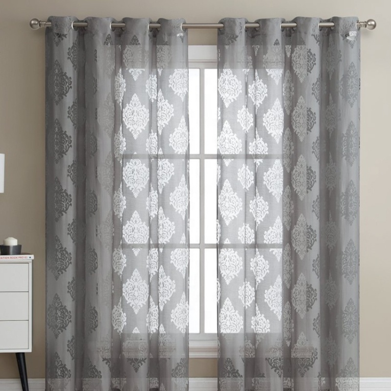 new design top quality low price ready made fancy window curtain