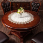 Polyester Tablecloth For Wedding, Wholesale White Round Tablecloth$