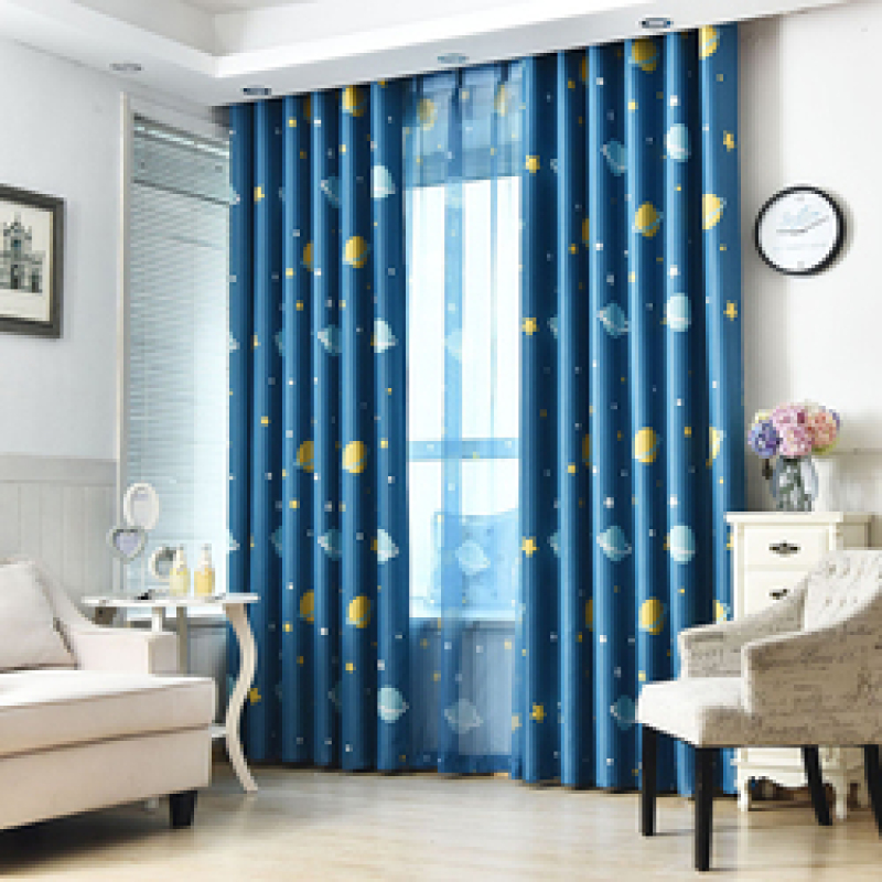 Home Decor kids Bed Room Print Blackout Curtain, Best Selling Products Ready Made Bed Curtain/