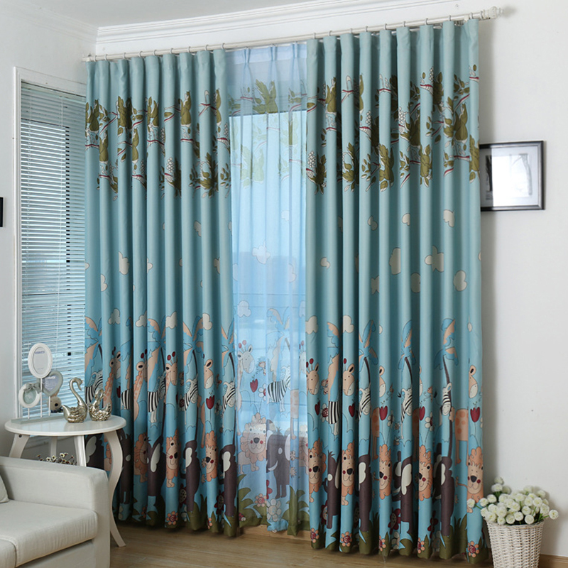 Home Decor kids Bed Room Print Blackout Curtain, Best Selling Products Ready Made Bed Curtain/