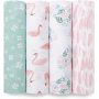 Boutique Muslin Blankets for Girls & Boys, Baby Receiving Swaddles, Ideal Newborn & Infant Swaddling