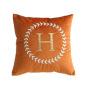 Luxury High Precision Dutch Velvet Embroidery Letters Cushion Cover, Cafe Bar Cushion Cover /