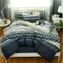 Student Dormitory Geometric Printed Baby Bedsheet, 4 Piece Set Children's Bedding Bedding Sets/