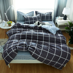 Student Dormitory Geometric Printed Baby Bedsheet, 4 Piece Set Children's Bedding Bedding Sets/