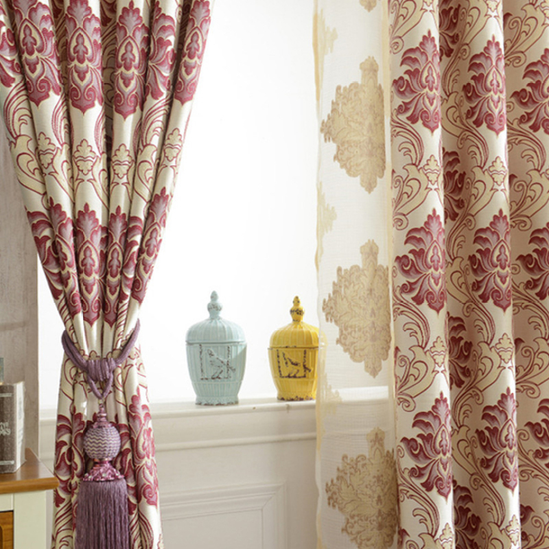 Decoracion Para El Hogar Jacquard Window Curtain Patterns, Decoracion Para El Hogar Grommet Rideaux Dubai/