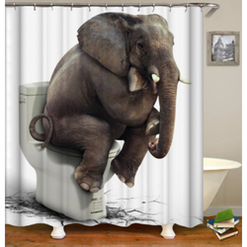 Designers thick waterproof wholesale eco friendly shower curtains set polyester New Design bath shower curtain