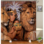 Designers thick waterproof wholesale eco friendly shower curtains set polyester New Design bath shower curtain
