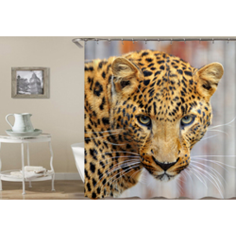 Designers thick waterproof wholesale eco friendly shower curtains set polyester New Design bath shower curtain