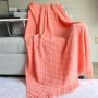 Throw Blanket Textured Solid Soft Sofa Couch Cover Decorative Knitted Blanket Weighted Knit Blanket