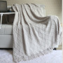 Throw Blanket Textured Solid Soft Sofa Couch Cover Decorative Knitted Blanket Weighted Knit Blanket