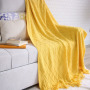 Throw Blanket Textured Solid Soft Sofa Couch Cover Decorative Knitted Blanket Weighted Knit Blanket