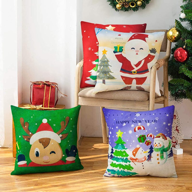 Christmas Popular Pillowcase Bedroom Sofa Pillow Living Room Printing Pillowcases /