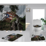 2022 Custom 3D Shower Curtain, Famous Bathroom Set Puerto Rico Shower Curtains#
