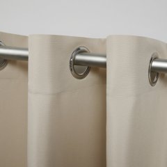 Solid block out gold pvc outdoor curtain, wind doesnt blow them up polyester outdoor curtains /