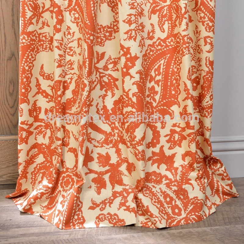 hot sale high quality customized flowered roll blind magnetic door curtain