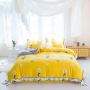 Luxury Comforter Yellow Set Bedding,Bed Sheet And Comforter Set#