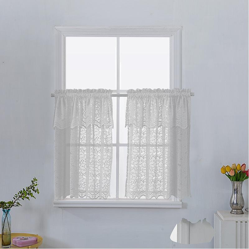 Cortinas For Homecortina De Cocina,Kitchen Lace Curtains Set#