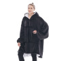Fleece Sherpa Blanket With Sleeves Super Soft Warm Outdoor Pocket Hoodie Adult Winter Hooded TV Blankets/