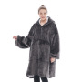 Fleece Sherpa Blanket With Sleeves Super Soft Warm Outdoor Pocket Hoodie Adult Winter Hooded TV Blankets/