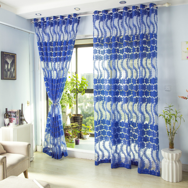 China Suppliers Jacquard Sheer Fabric Curtain, Muestra Gratis De Productos Sheer Gordijnen/