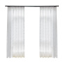 High quality modele de rideaux salon chiffon window curtain embroidered