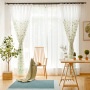 High quality modele de rideaux salon chiffon window curtain embroidered