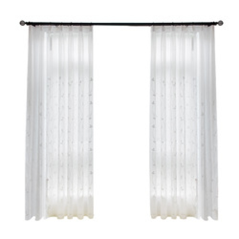 High quality modele de rideaux salon chiffon window curtain embroidered