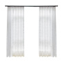 High quality modele de rideaux salon chiffon window curtain embroidered
