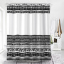 Simple Line Bohemian Shower Curtain, Polyester Shower Curtain Waterproof Shower Curtain/