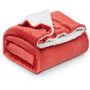 Home Textile Soft Solid Blanket Fleece Flannel Blanket Adult Sofa Bedding Red Green Blue Flannel Throw Blankets for Beds