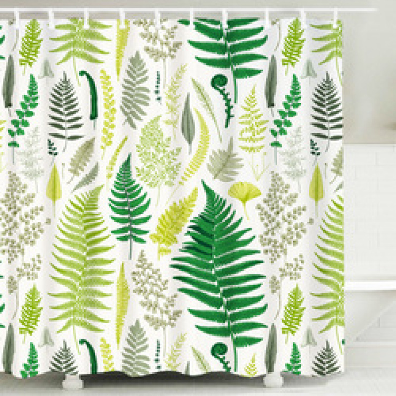 China supplier cheap price Custom Printed Polyester Bathroom shower Curtain