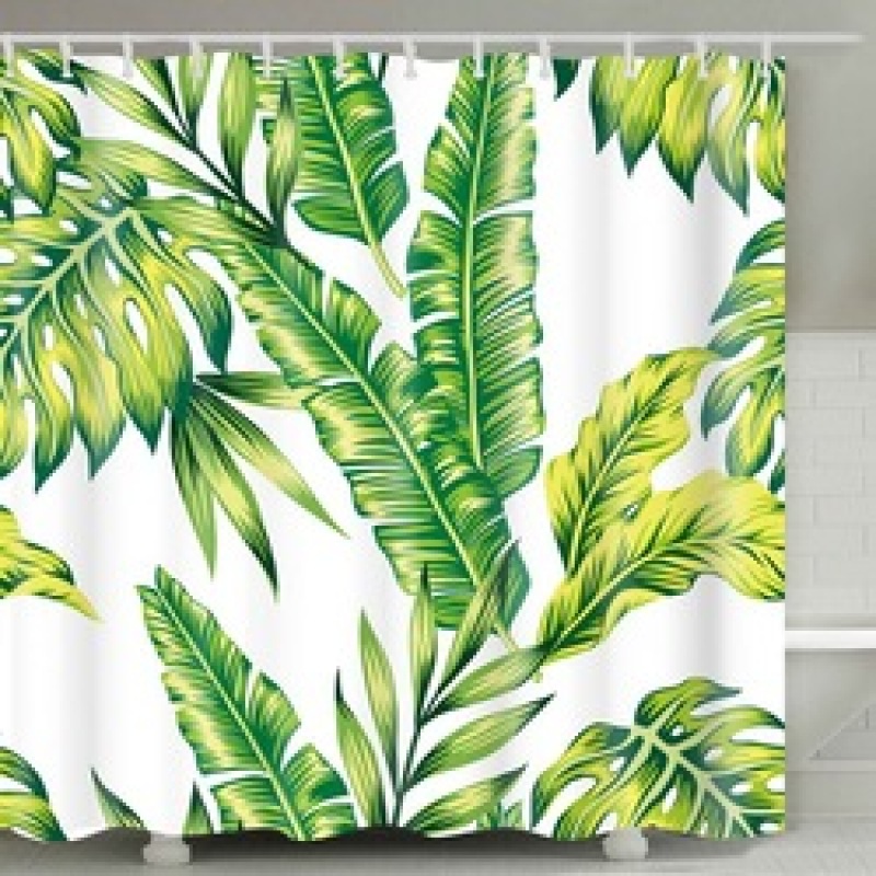 China supplier cheap price Custom Printed Polyester Bathroom shower Curtain