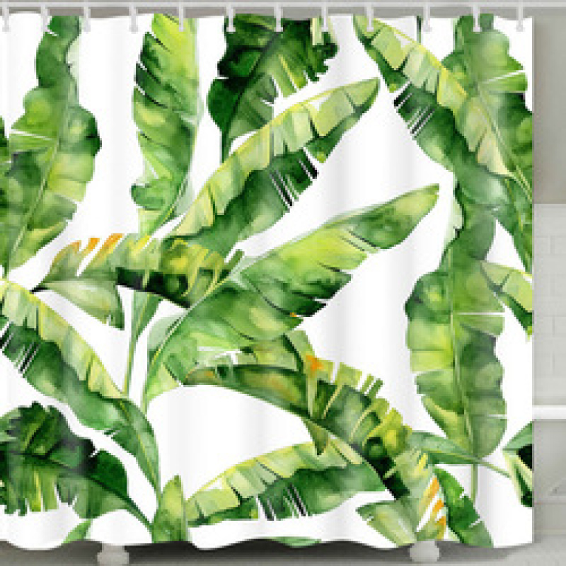 China supplier cheap price Custom Printed Polyester Bathroom shower Curtain
